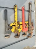 Assorted Pipe Wrenches up to 48″